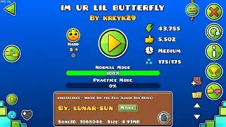Geometry Dash, Im ur lil Butterfly, 100% 2025