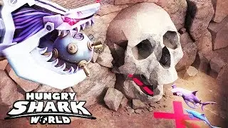 ALL HIDDEN SECRET AREAS (HUNGRY SHARK WORLD)