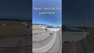 Never Land on Pavement with a Tailwheel Airplane.  #Stinson #shorts