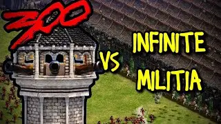 300 BOMBARD TOWERS vs INFINITE MILITIA (part 2) - AoE II: Definitive Edition