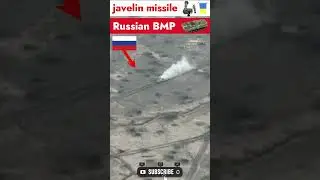 Ukrainian forces destroy a Russian armored vehicle with a Javelin anti tank missile in Donetsk #shor