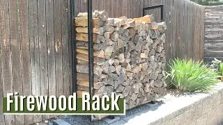 Welding a Modern Steel Firewood Rack