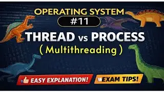 Thread | Process vs Thread in operating system | Multithreading