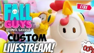 🔴 LIVE Fall guys season Team Custom Games!|Fall Guys Ultimate Knockout|#fallguys #Live