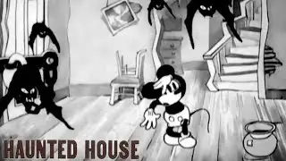 The Haunted House 1929 Disney Mickey Mouse Cartoon Short Film | Animation Review