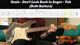 Learn to Play! Oasis - Don't Look Back in Anger (both guitars) 🎸
