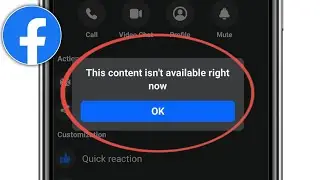 Этот контент сейчас недоступен. Проблема на Facebook.