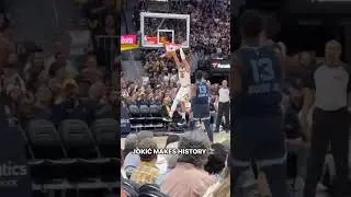 Nikola Jokić finds Aaron Gordon for the slam and officially locks in TRIPLE-DOUBLE AVERAGE #nba