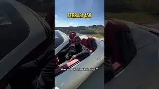 Lost in Luxury: Hilarious Roadside Chat with a Ferrari 458 Owner | Exotic Car Adventures🔥😎#shorts