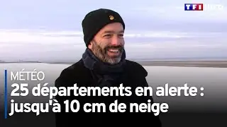 25 départements en alerte : jusqu'à 10 cm de neige