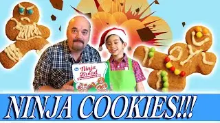WOW! Ninjabread Cookies! / Just in time for Christmas, Ninja Gingerbread men / Kids DIY cooking