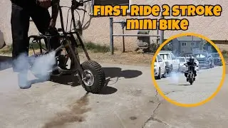 First Ride On Kx Swap Mini Bike! Crazy Power