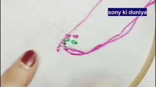 Easy kaccha kadhai embroidery multi design embroidery 💐🪡🪡🪡