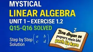 Linear Algebra  Chapter 1 Exercise 1.2 Q15 - Q16 Solutions Howard Anton Urdu / Hindi#LinearAlgebra