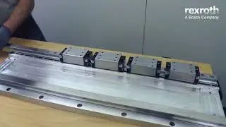 Roller Rail System RSHP:  Demounting sliding fit cover strip 4 runnerblocks