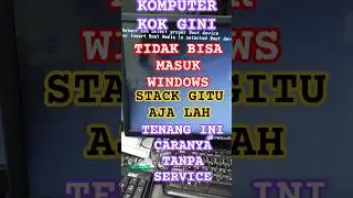 Mengatasi Reboot And Select Proper Boot Device Pada Komputer Leptop Windows pc  #windows #pc #laptop