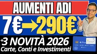 🔴 AUMENTI ASSEGNO DI INCLUSIONE ✅ da 7€ a 290€ 💶 Nuovi IMPORTI 📊 INVESTIMENTI AZIONI ETF CONTI 2026