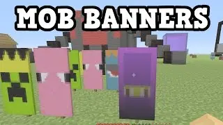 Minecraft Xbox One / PS4 5 MOB BANNERS - Banner Tutorial