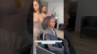 Straighten your natural hair with no direct heat
