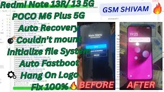 Redmi Note 13R/13 5G/POCO M6+5G(BREEZE)Couldn't initialize User/Couldn't Mount File AutoRecovery Fix