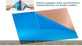 2Qty 99.9% Pure Copper Sheet, 6