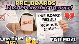 My UNEXPECTED Pre Board Results😭| Did I fail in MATHS!?😱 |Result Reaction Class 10