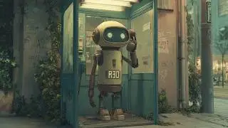 Robot in a Phone Booth &ndash; Lo-fi Ambient Loop for Focus, Chill & Emotional Calm 🤖📞🌧️