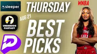 PrizePicks WNBA Thursday Best Player Prop Bets 8/21/25 | Best WNBA Parlay Picks Today August 21 🚀