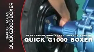 TUTORIAL!!! Pemasangan Roda Karet Traktor Tangan QUICK G1000