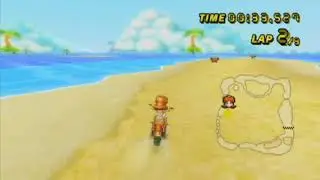 [MKW] GBA Shy Guy Beach (glitch, live) - 1:19.598
