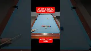 🔥just #wow one of my #hardest #training #drills #yet #pool #9ball #8ball #skills #try #hard #soon