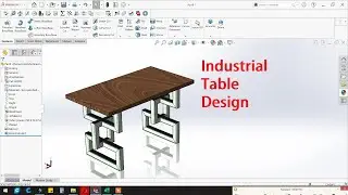How to make industrial table design in solidworks