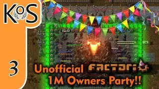 Factorio MMO: 1M COPIES PARTY!!!, Part 3 of 3,  17 Jun 2017 - Achievements - Co-op MP (v 0.15)