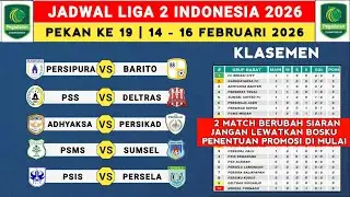 Jadwal Liga 2 Indonesia 2026 Pekan ke 19 - Persipura vs Barito Putera - Klasemen Pegadaian Liga 2