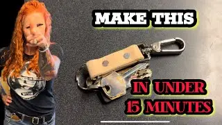 Make this in under 15 minutes/ Leathercraft / key fob
