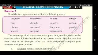 SECONDARY STAGE ENGLISH BOOK TWO,  UNIT 1 THE WISE CALIPH EX.1,2,3