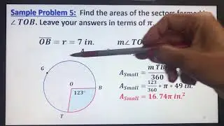Geometry - Week 8 - Online Learning - Areas of Sectors and Segments