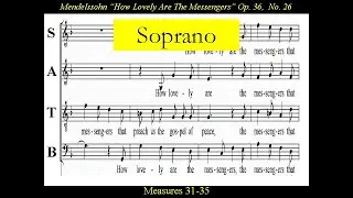 Soprano-Mendelssohn-How Lovely Are The Messengers-Score