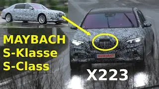 Mercedes Maybach S-Klasse S-Class Grill zeigt Details * Z223 grille shows its design * 4K SPY VIDEO