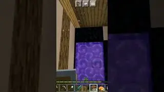 minecraft survival series part19 in shorts I made a nether portal #minecraftyoutuber
