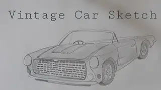 Vintage Car sketch|Artistic Mind.