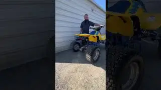 Tuning Suzuki quadracer 250 2 stroke 👀smell it👃💨#shorts #reels #automobile #dirtbike #bike