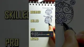 Gomu Gomu No Mi Drawing🍈 Comment To Be Next🙌✍️ #shorts #artchallenge #artist