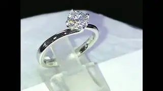 Platinum twist claw set diamond engagement ring ✨💍 Jessica ring