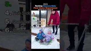 Ranking Hilarios Baby First Snow Experience #shorts #funny #funny