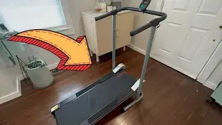 Sunny Health & Fitness SF-T1407M Foldable Manual Walking Treadmill - Unboxing & Setup