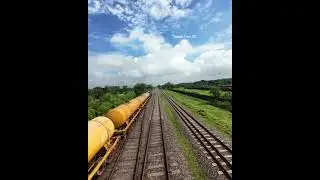 Overtake a freight train. #avata2 #train #drone #railway #shorts