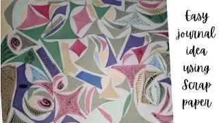Easy journal idea using scrap paper for beginners l Easy way to reuse scraps l Krystal 