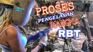 PROSES PENGELASAN RANGKA MAINFRAME BEBEK RBT AMC FRAME PROJECT💯