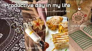 Muslimah vlog | Productive Day in my life | daily prayers, cooking & more